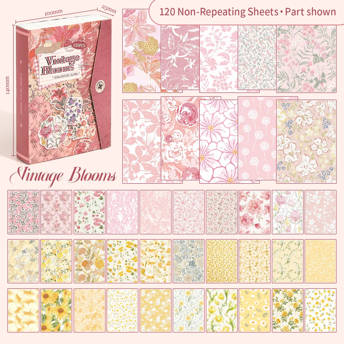 Painted Memories 120-Sheet Collage Paper Pack - product view 9