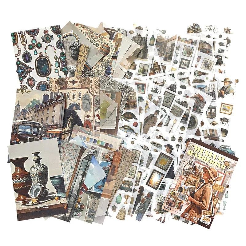 Coffeehouse & Museum Gold-Foil Sticker Kit - product view 2