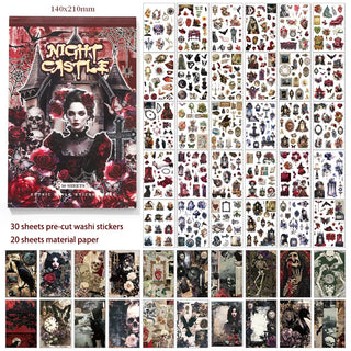 Midnight Castle Gothic 50-Sheet Sticker Book - product view 7