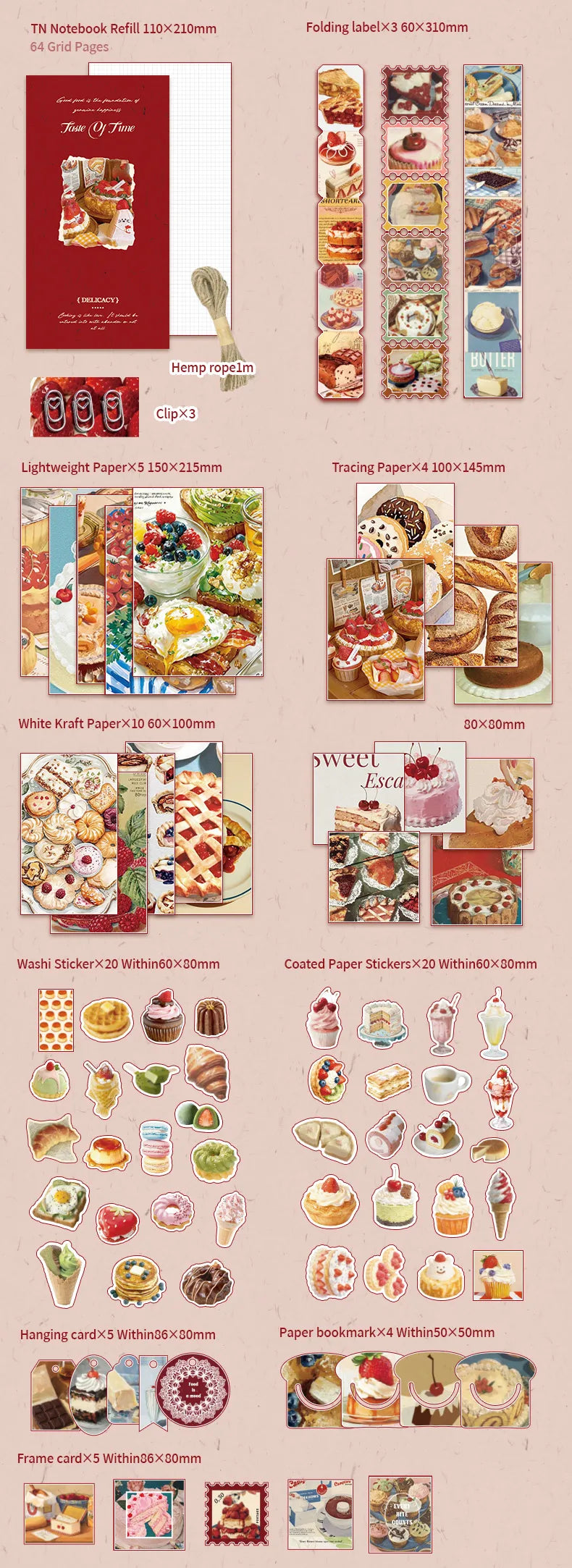 Whimsical Archives 80-Sheet Paper & Sticker Pack - product view 16