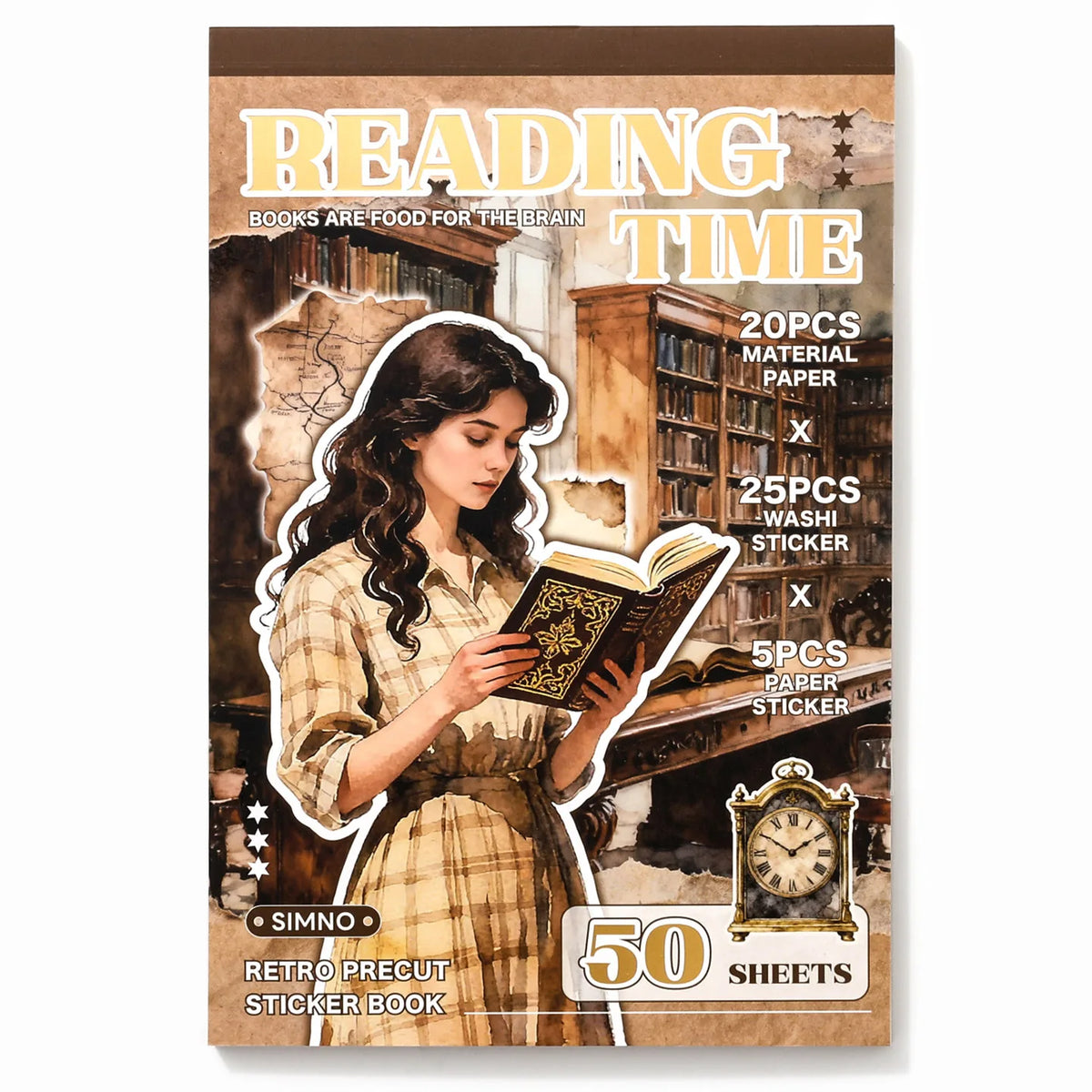 Reading Time decorative paper designs