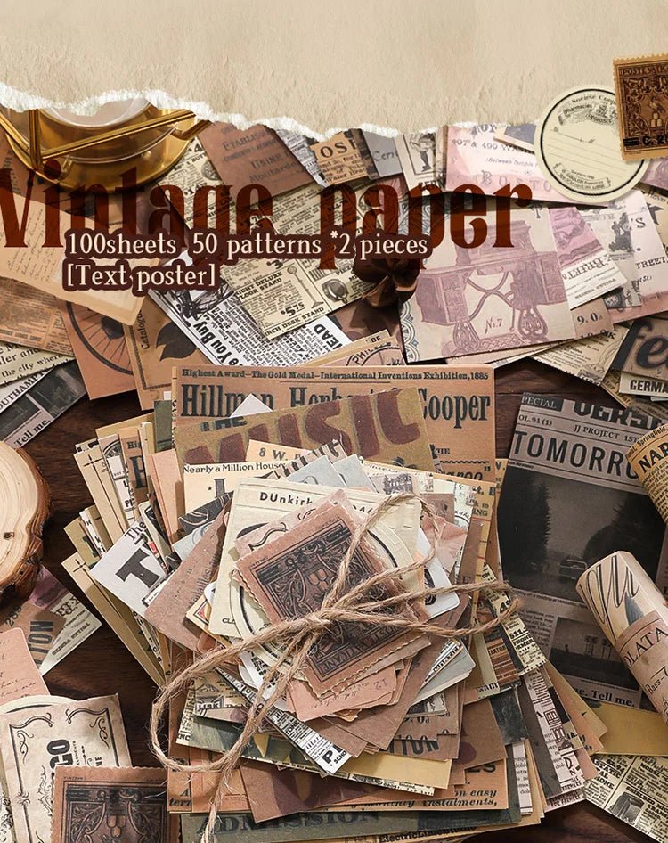 Memory Frames 100-Piece Vintage Paper Kit - product view 13