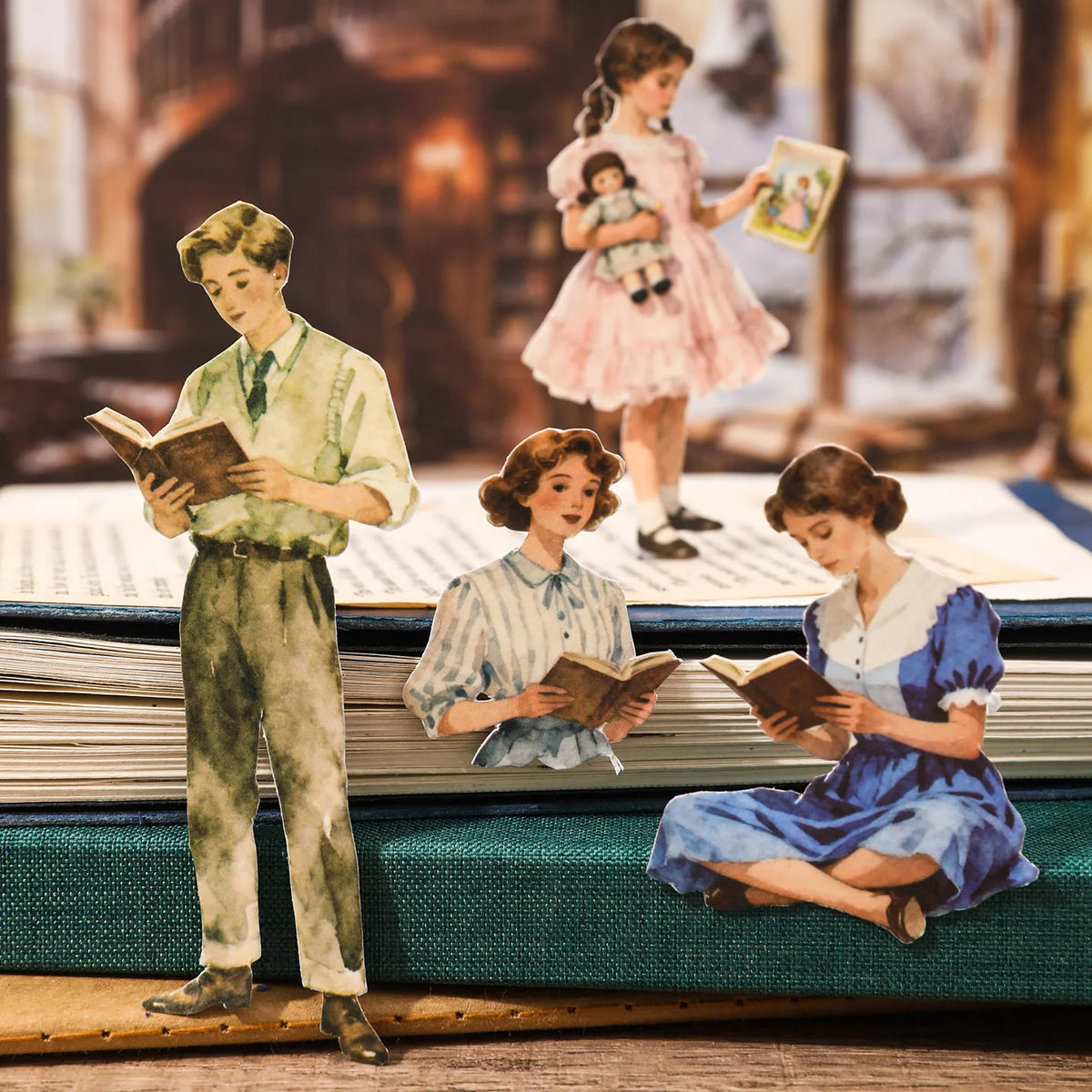Reading Time vintage journaling inspiration