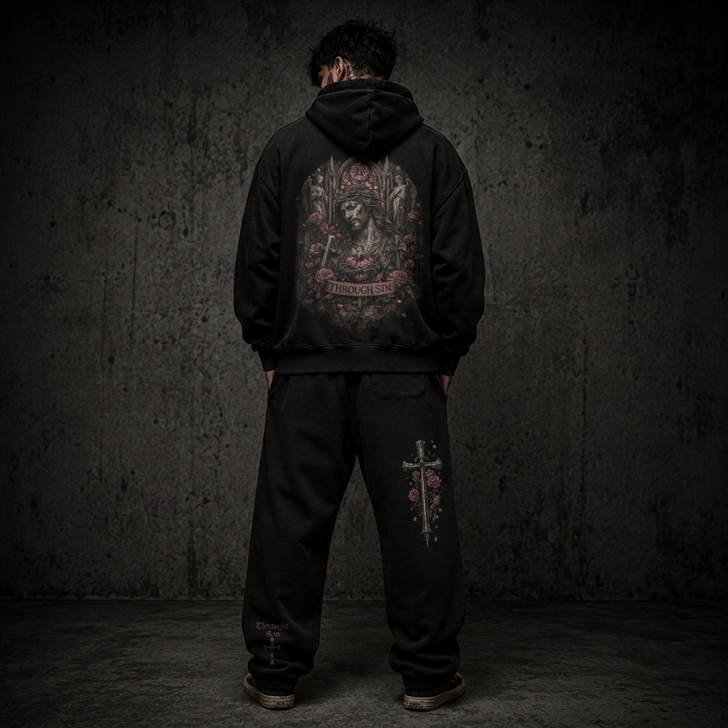 Through Sin Oversized Hoodie