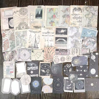 Astrology ephemera kit galaxy illustration papers