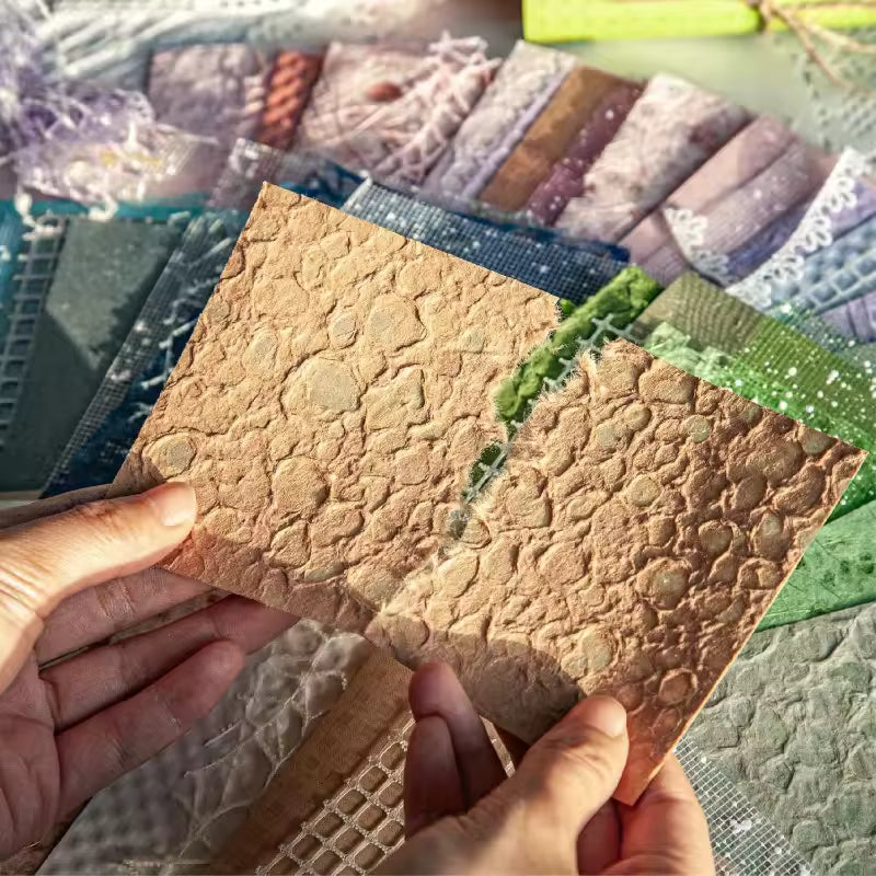 Full 12-pack of textured paper and mesh