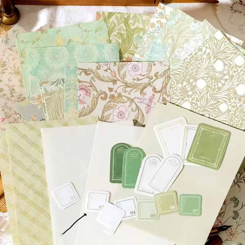 Mixed media paper used in a scrapbook layout