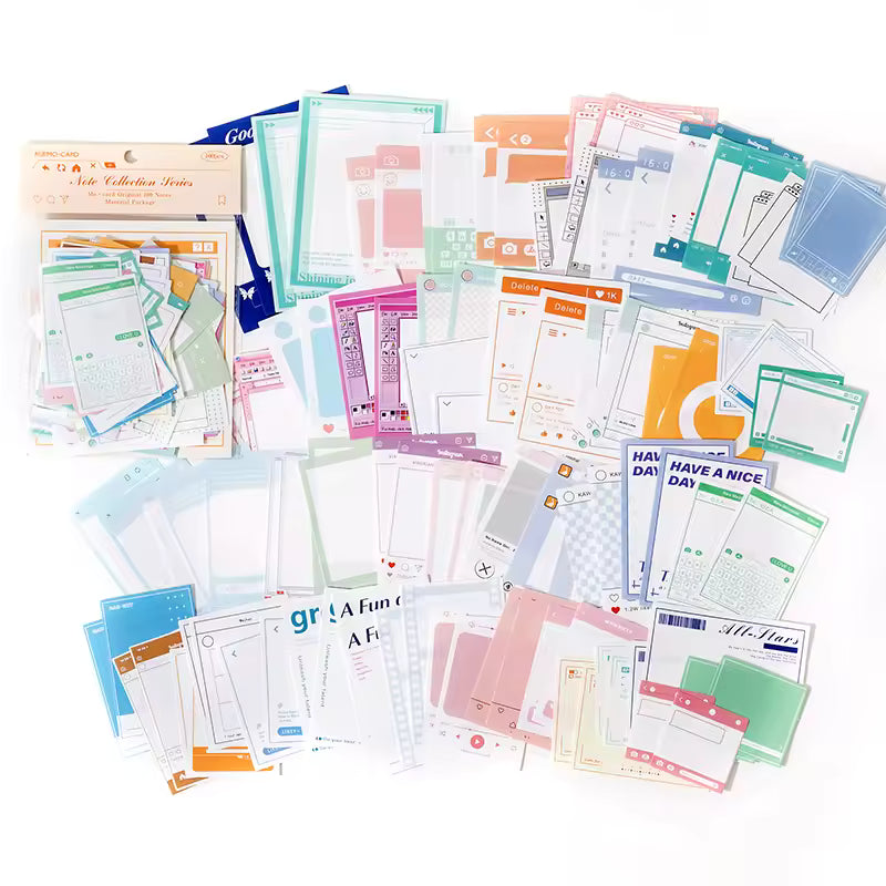 Quiet Notes 100-Piece Vintage Memo Set