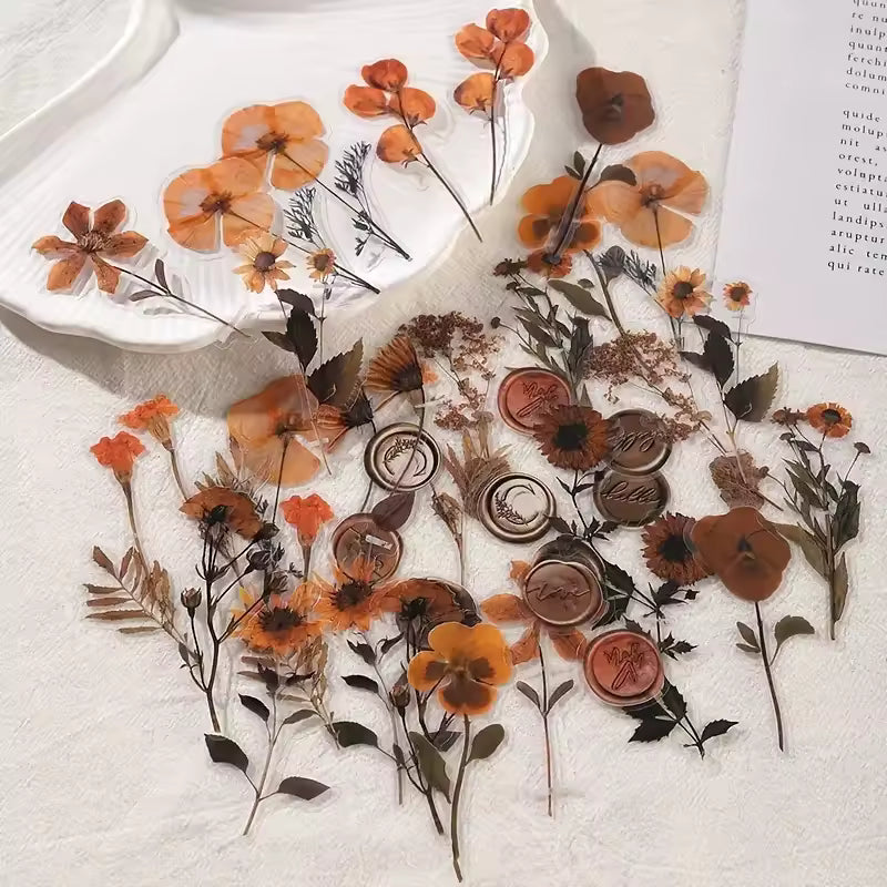 Violet Herbarium 40-Piece PET Sticker Pack