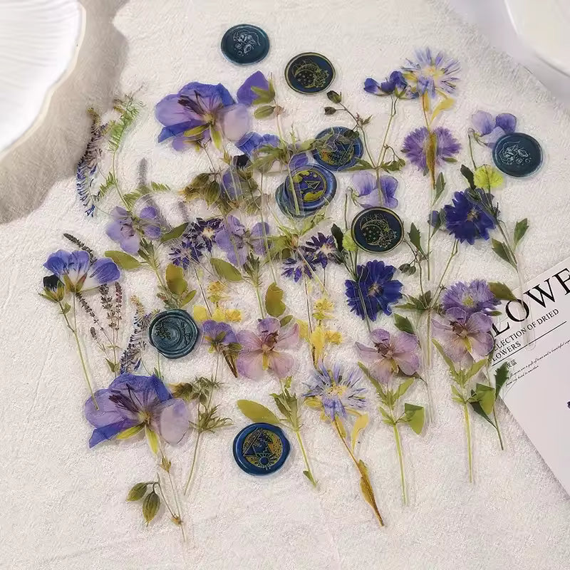Violet Herbarium 40-Piece PET Sticker Pack