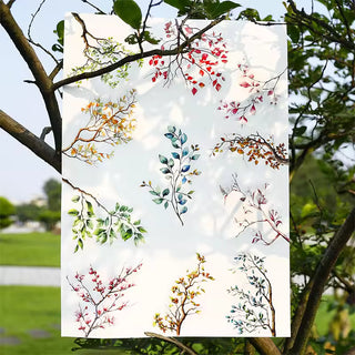 Painted Branches 20-Piece Transparent Sticker Pack