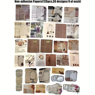 Coffee and bread ephemera kit PET stickers