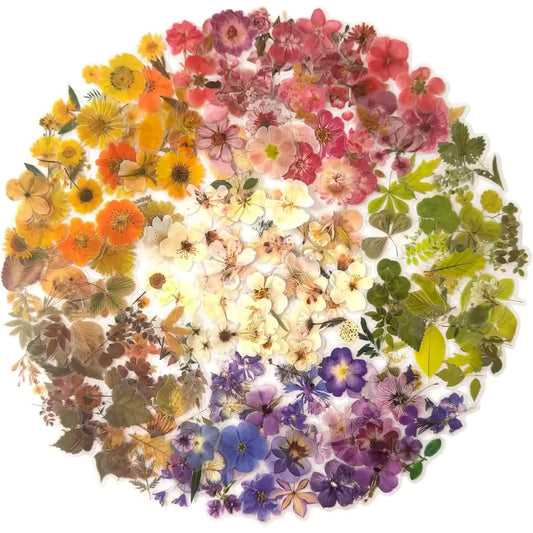 Dried flower waterproof sticker sheet