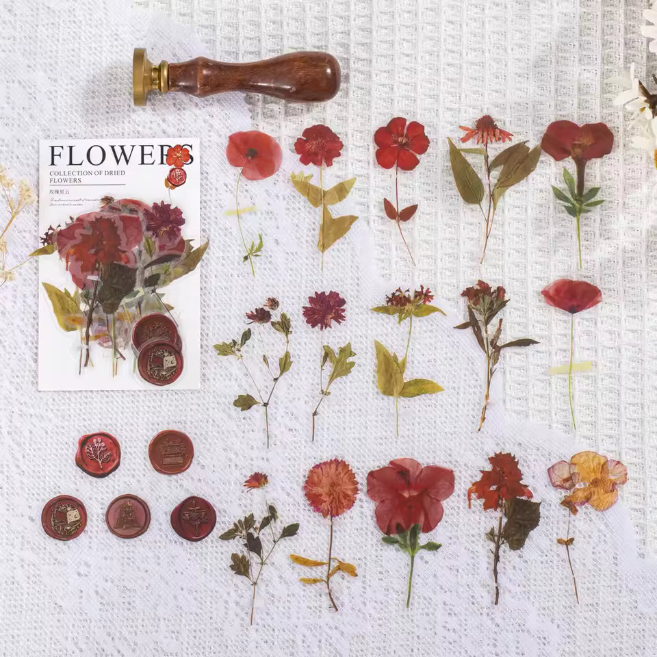 Pressed Florals 40-Piece Specimen Sticker Pack