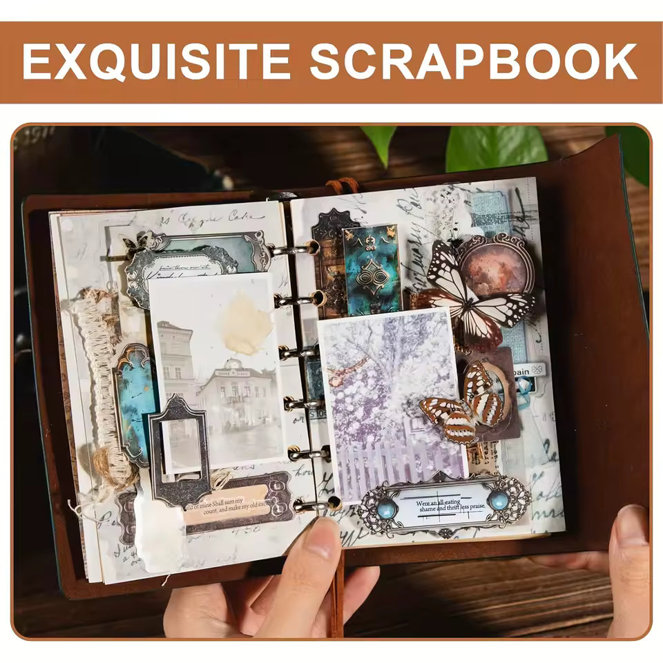 Vintage frame ephemera kit full set overview