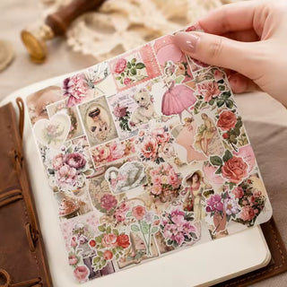 Vintage Aesthetic Ephemera Kit - washi and vinyl stickers