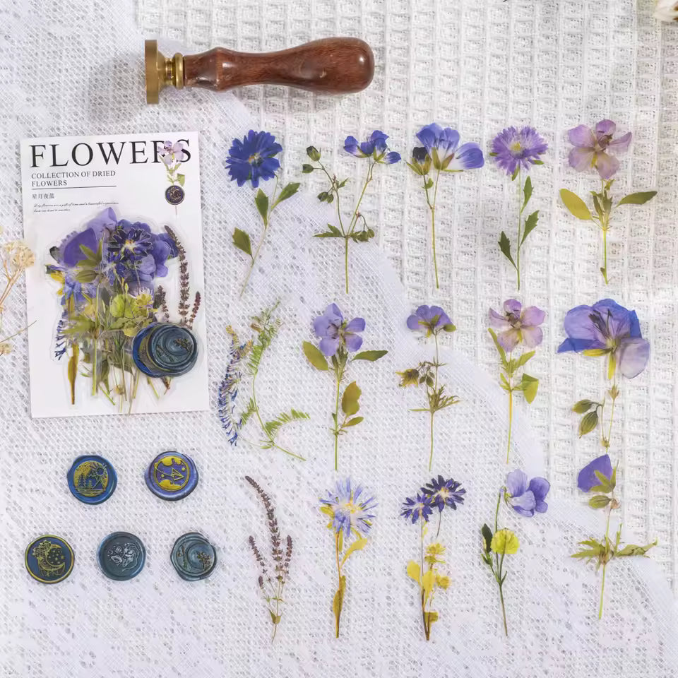 Pressed Florals 40-Piece Specimen Sticker Pack