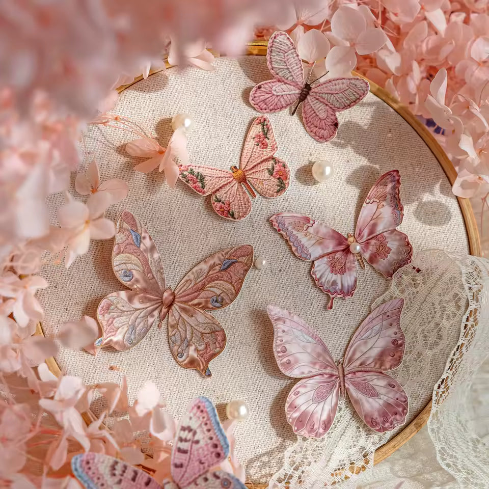 Butterfly Cabinet 20-Piece Vintage Sticker Pack