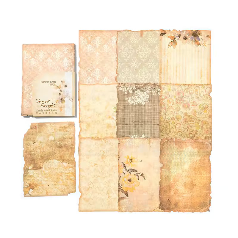 Timeworn Pages 30-Sheet Vintage Paper Pack