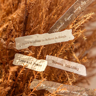Found Words 50-Piece Vintage Letter Sticker Pack