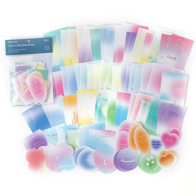 Quiet Notes 100-Piece Vintage Memo Set