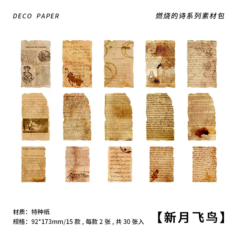 Literary Archives Vintage Paper Collection