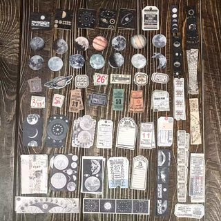 Astrology ephemera kit washi sticker sheets