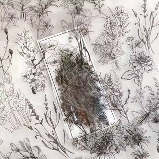 Meadow Sketches 40-Piece Floral Sticker Pack