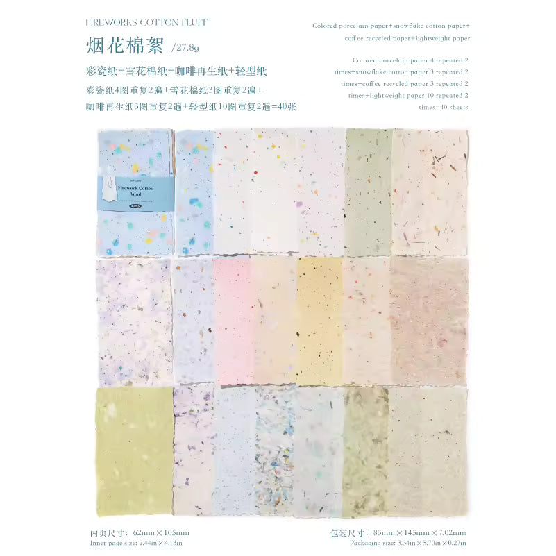 Pastel Letters 40-Sheet Scrapbook Paper Pack