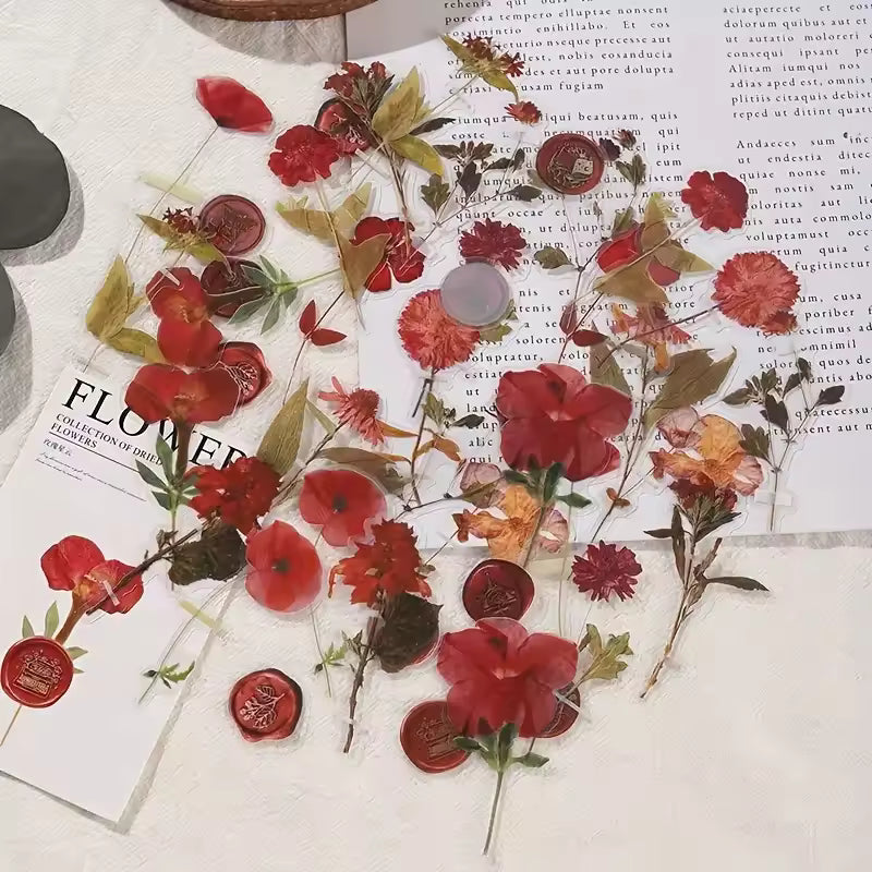 Violet Herbarium 40-Piece PET Sticker Pack