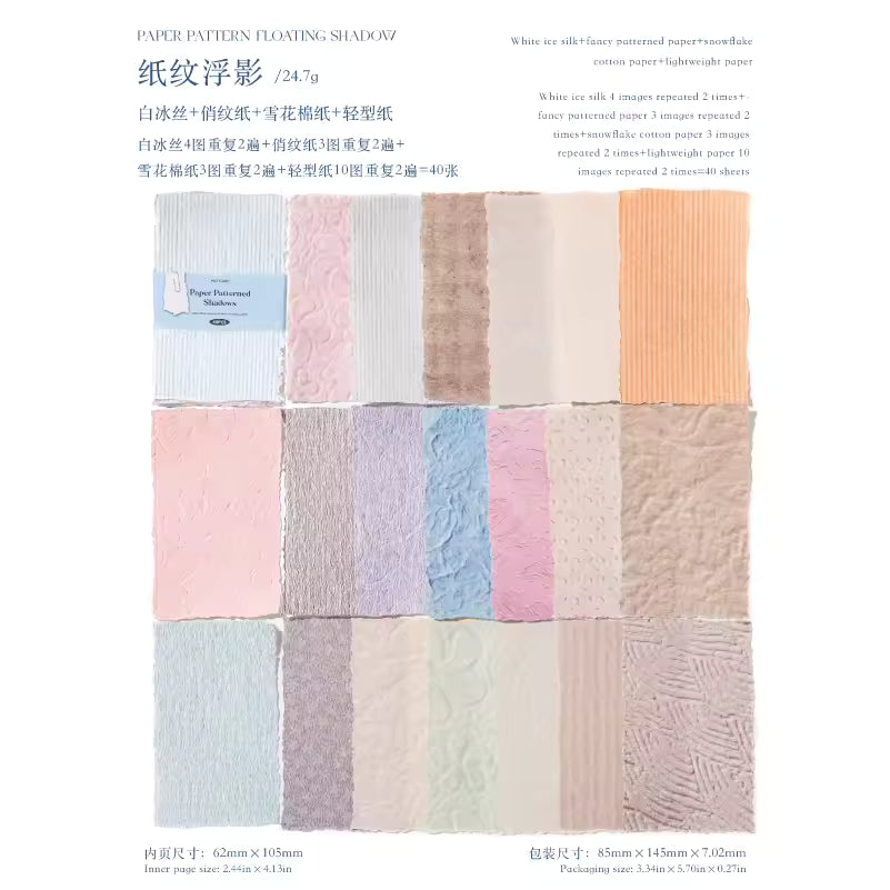 Pastel Letters 40-Sheet Scrapbook Paper Pack