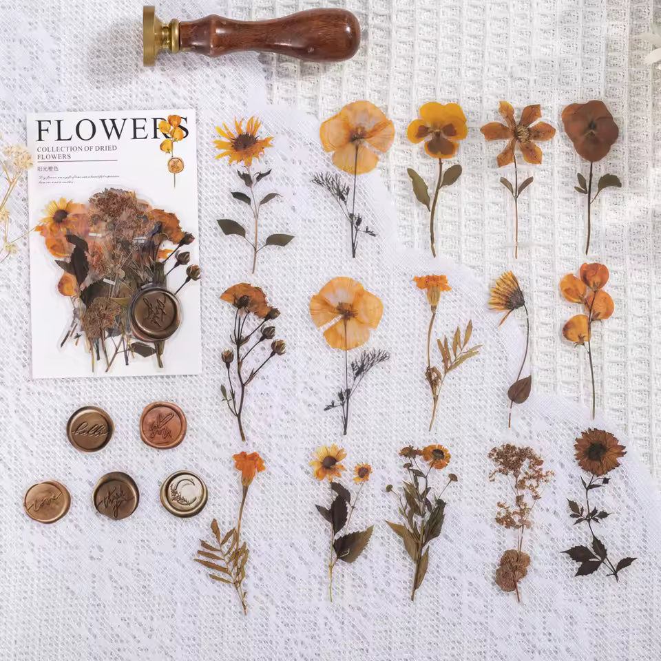 Pressed Florals 40-Piece Specimen Sticker Pack