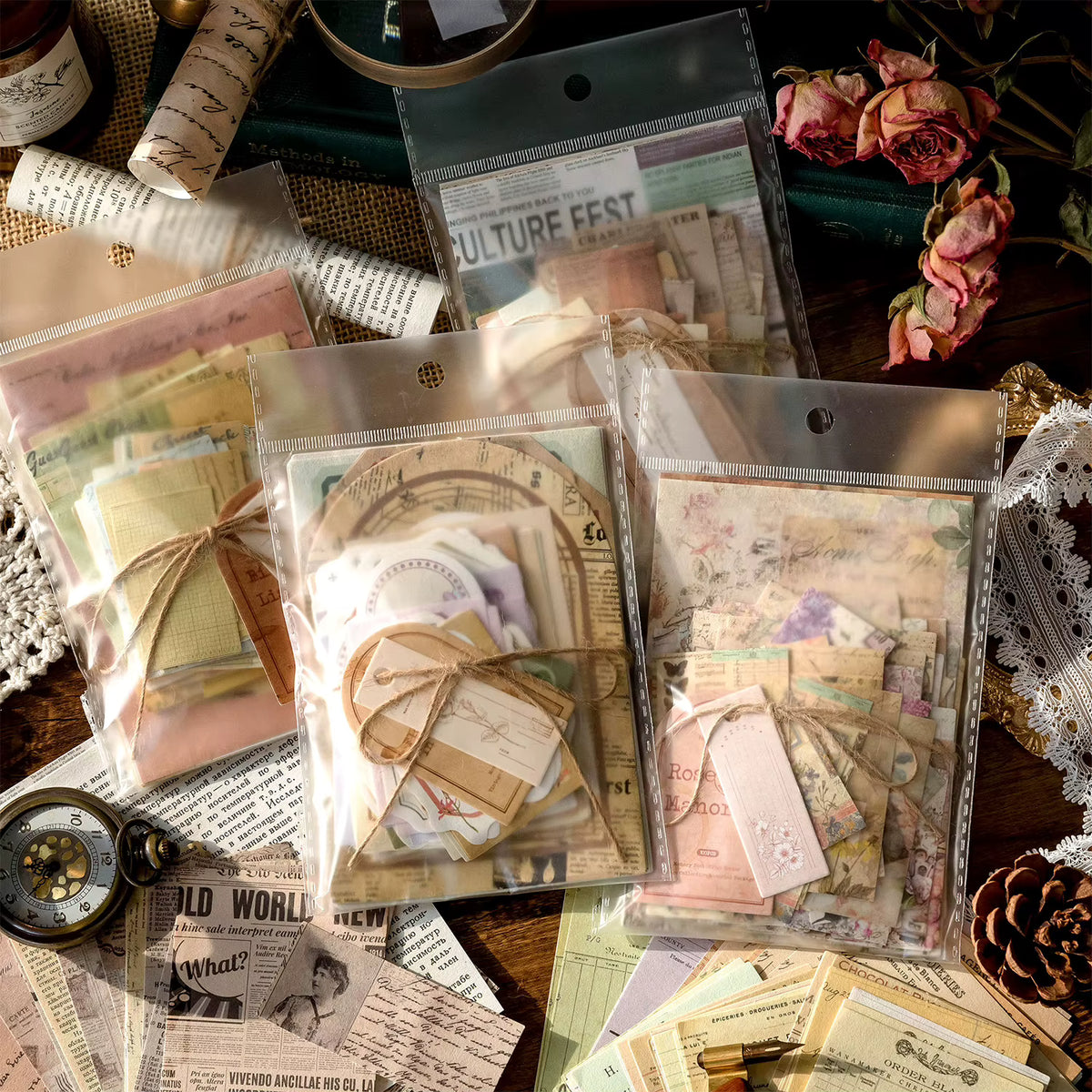 Wanderer's Desk 100-Piece Ephemera Kit