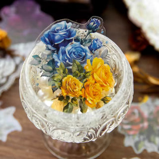 Roses in Bloom 30-Piece Vintage Sticker Pack