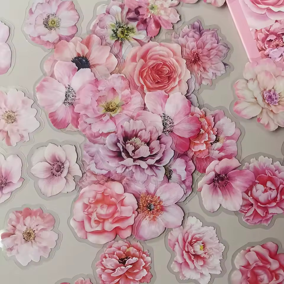 Watercolor Blooms 50-Piece Sticker Pack