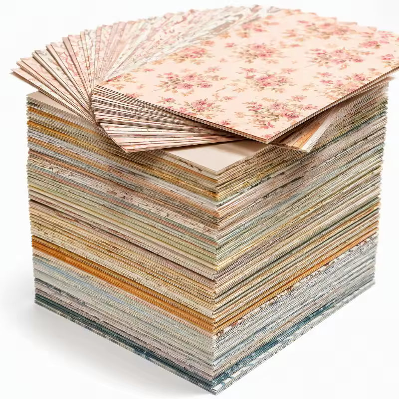 Vintage floral background journaling papers