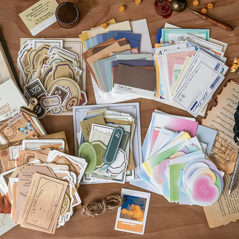 Quiet Notes 100-Piece Vintage Memo Set