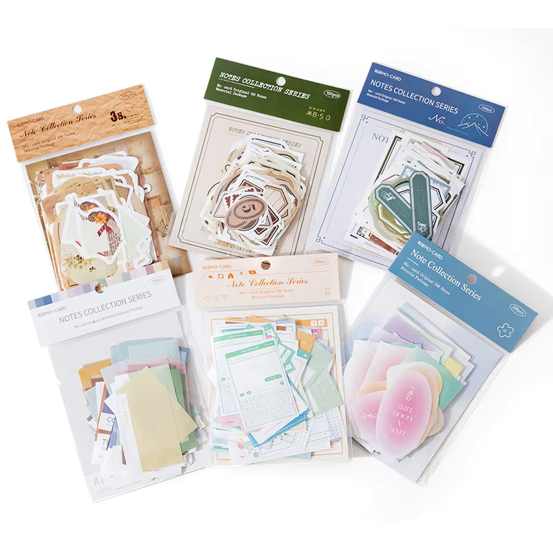 Quiet Notes 100-Piece Vintage Memo Set