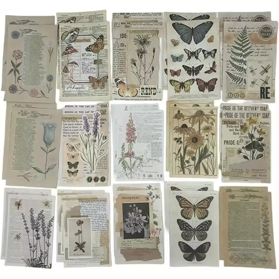 Nature-Inspired Ephemera Kit - woodland creature motifs