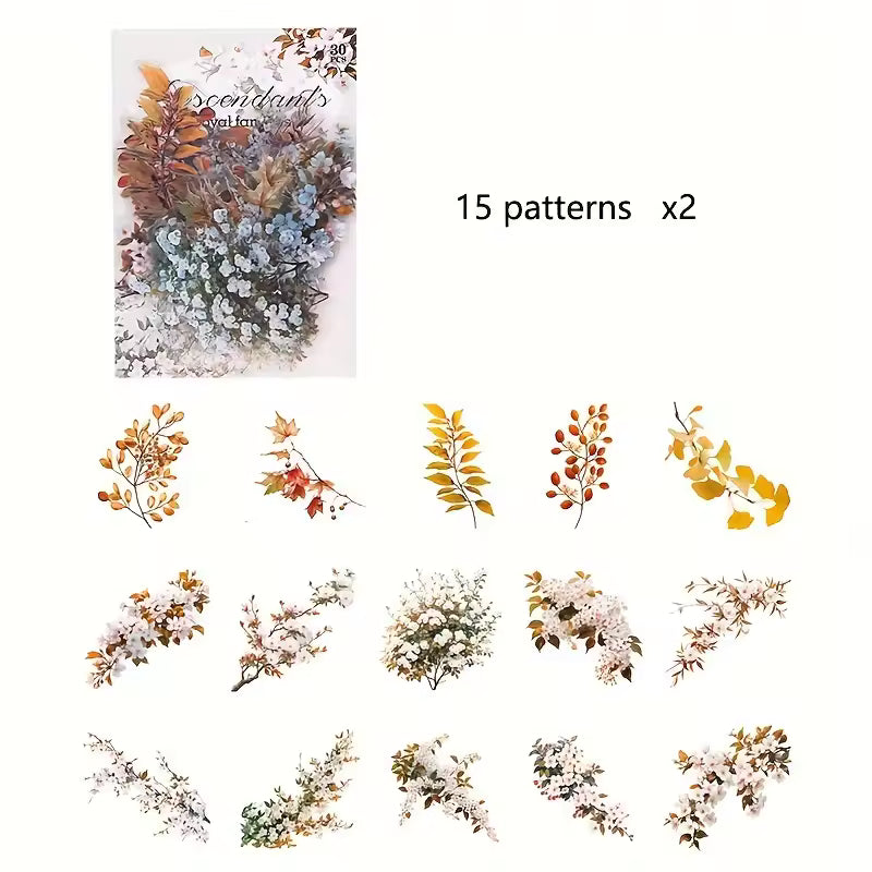 Spring Branches 30-Piece Sticker Pack