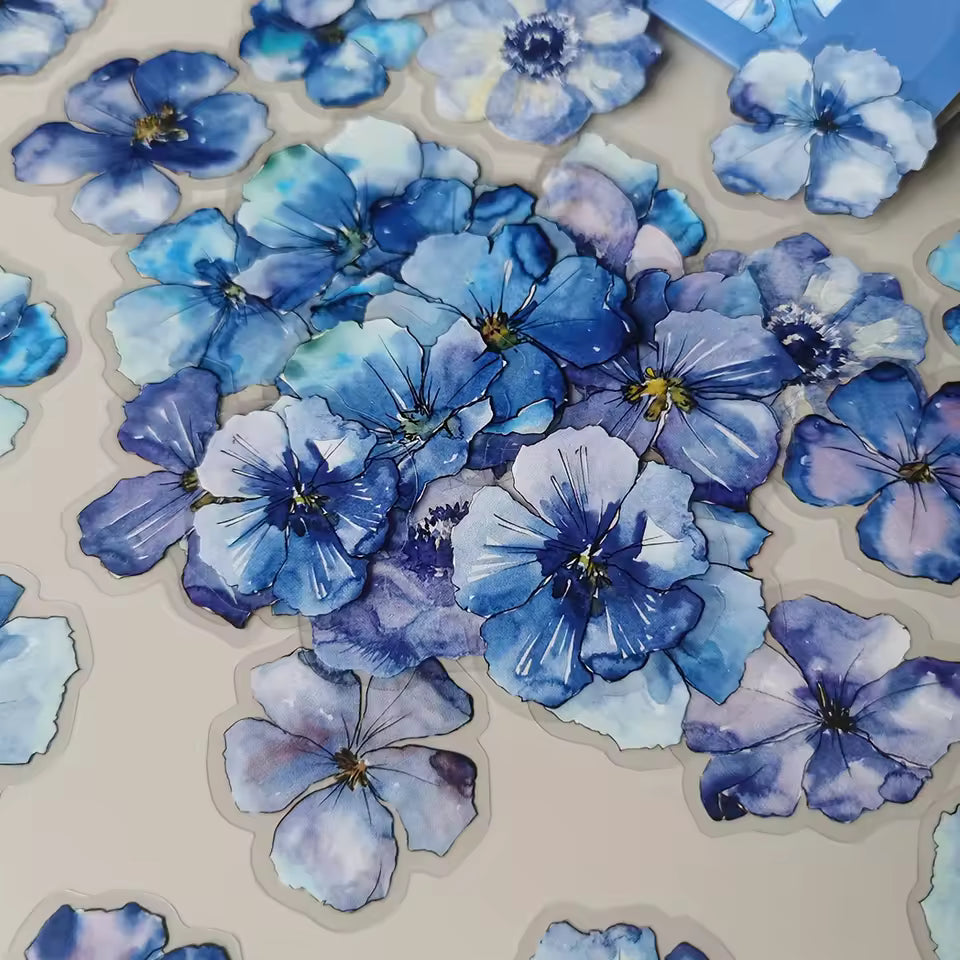 Watercolor Blooms 50-Piece Sticker Pack