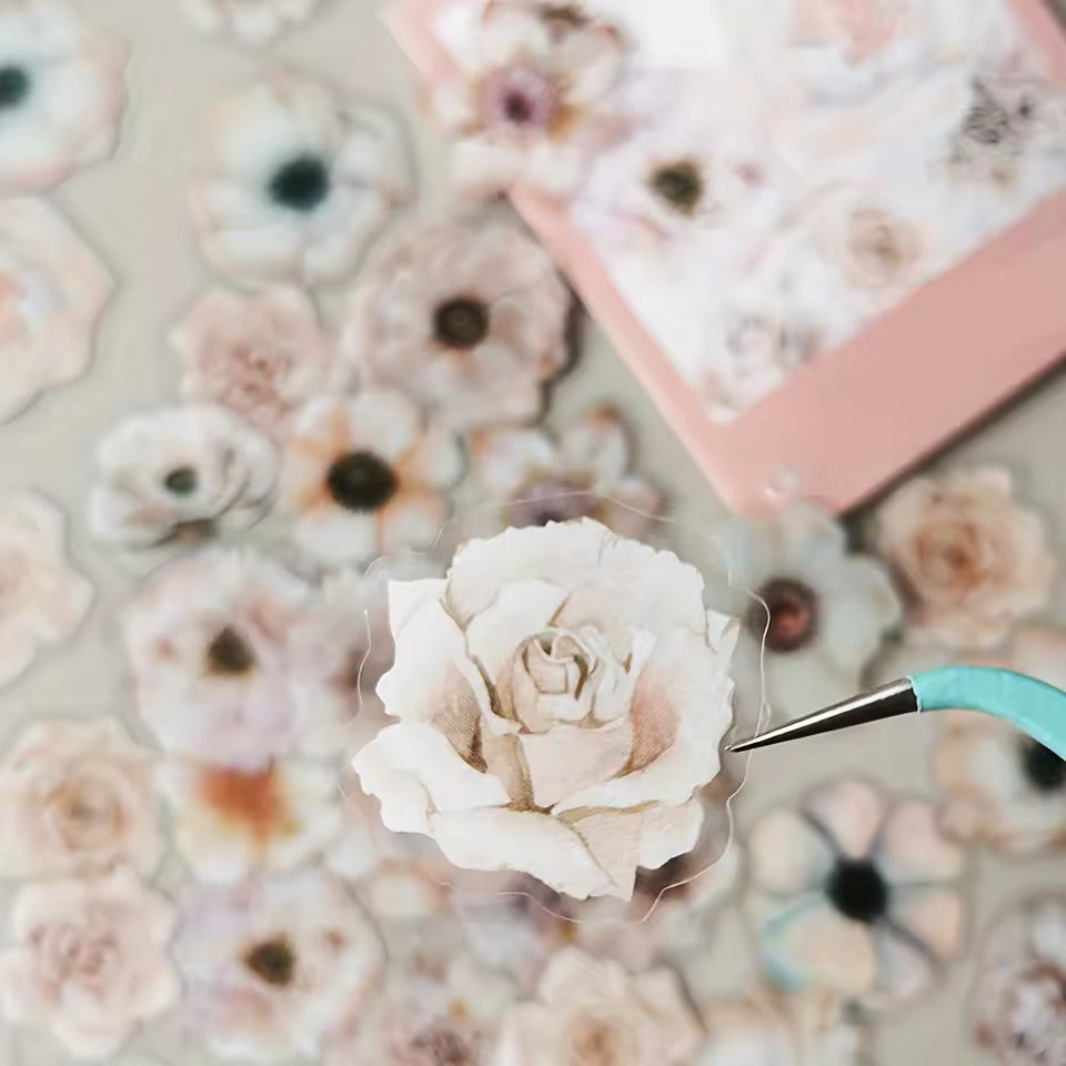 Watercolor Blooms 50-Piece Sticker Pack
