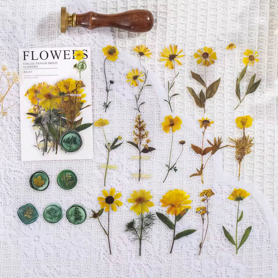 Pressed Florals 40-Piece Specimen Sticker Pack