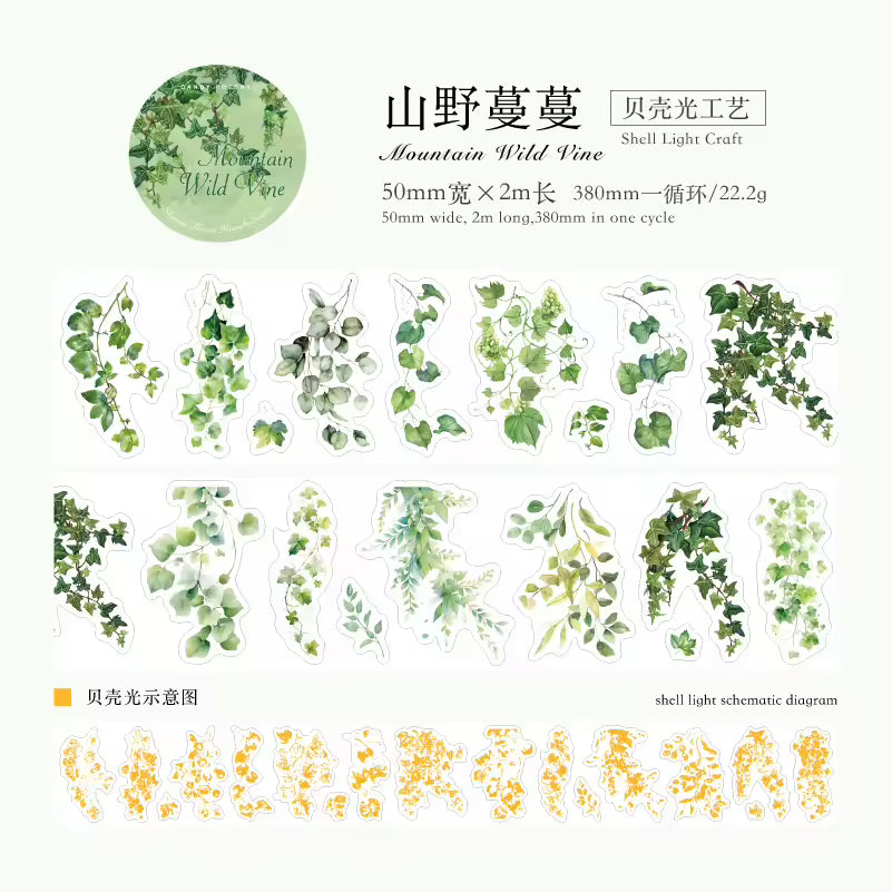 Wisteria Lantern 50mm Decorative Tape