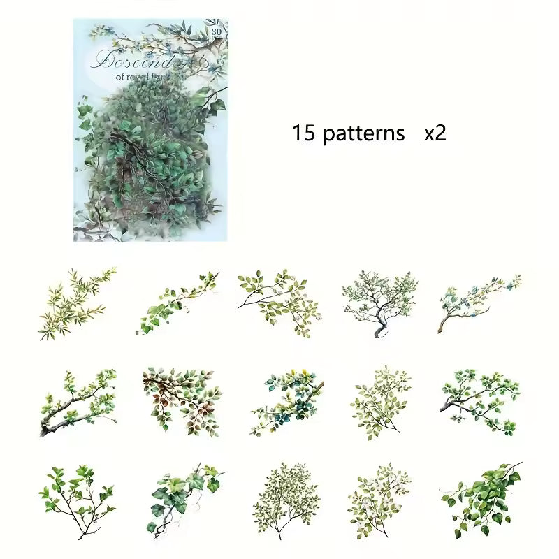 Spring Branches 30-Piece Sticker Pack