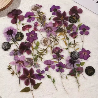 Violet Herbarium 40-Piece PET Sticker Pack
