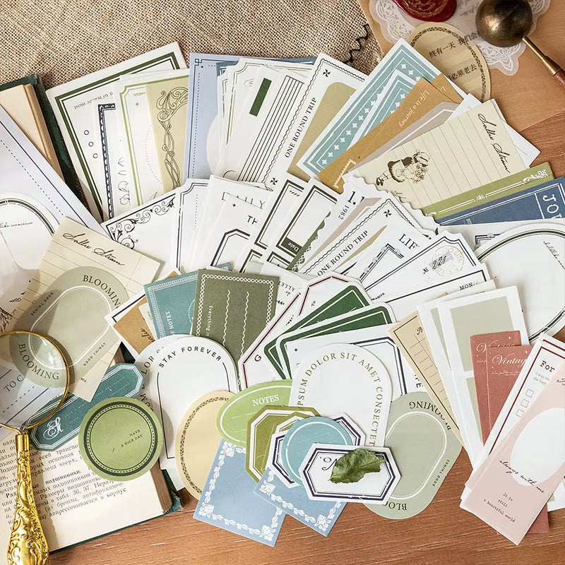 Quiet Notes 100-Piece Vintage Memo Set