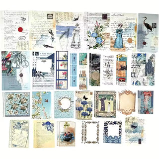 Botanical and nature ephemera kit mushroom and fruit designs