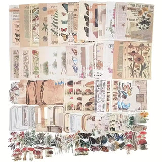 Nature-Inspired Ephemera Kit - example journal page application