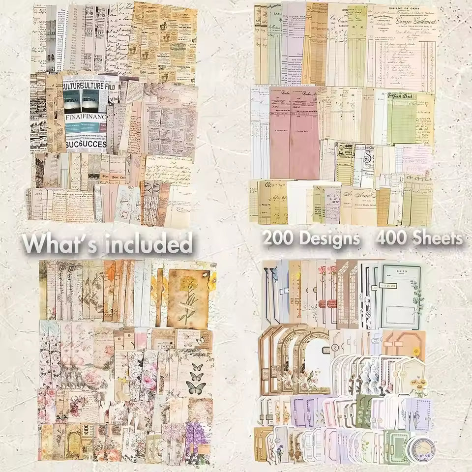 Archive paper used in scrapbook page